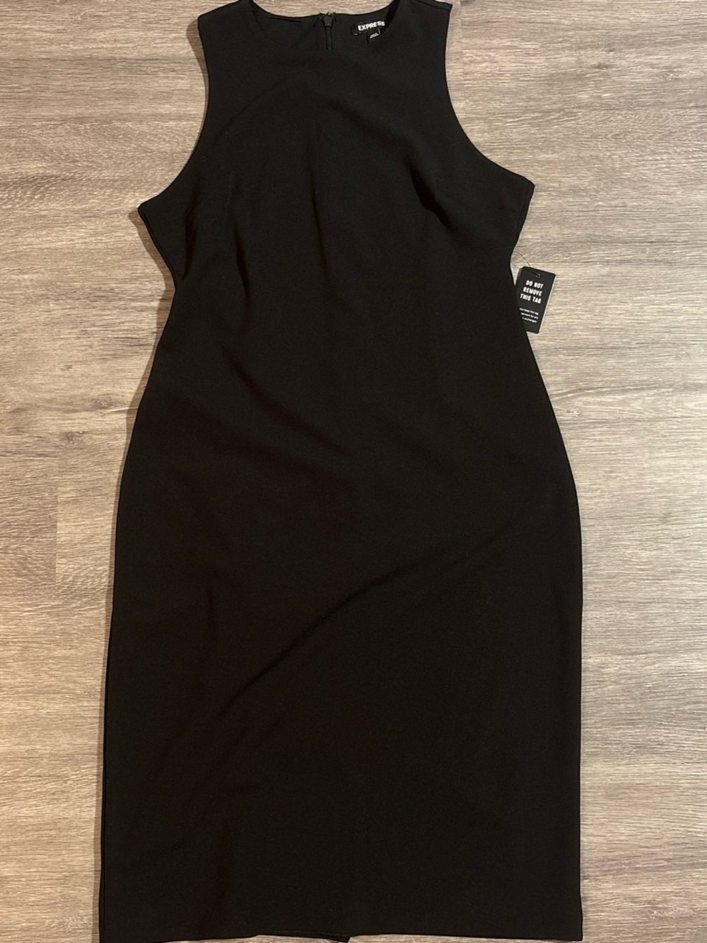 Express Women's Black Sleeveless Midi Dress